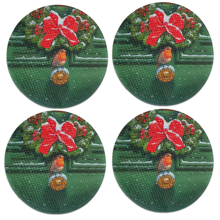 Hermia Set de 4 Salvamanteles Individuales Multicolor 37 cm Hermia Set de 4 Salvamanteles Individuales Multicolor 37 cm